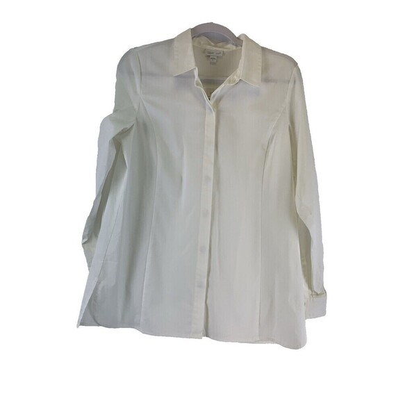 J Jill White Shirt Collection Button Down Dress Shirt New With Tags Womens Small - Picture 1 of 11